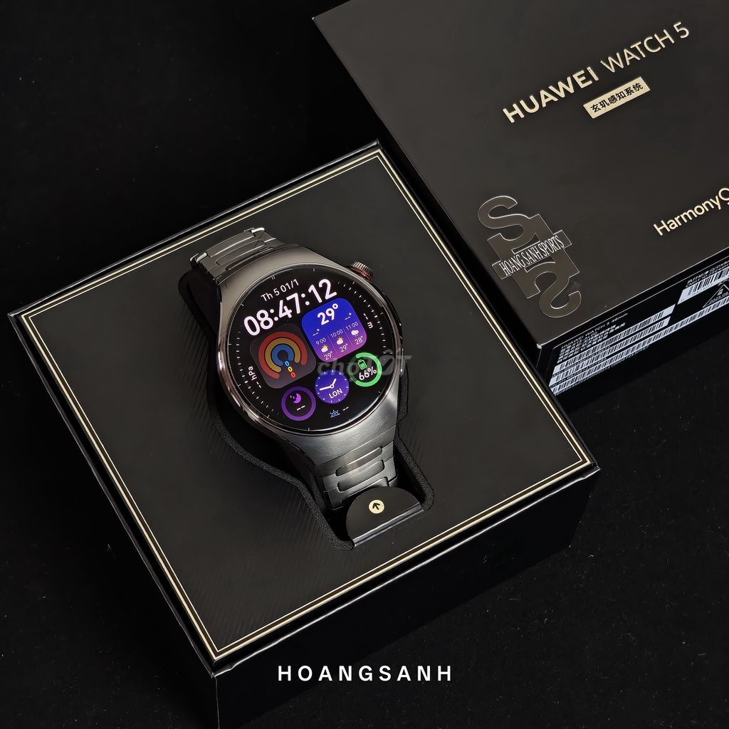 Huawei Watch 5 LTE Titanium 46mm Fullbox. Mua bán Thiết bị đeo thông minh tại Quận 11 Tp Hồ Chí Minh được đăng bởi HOÀNG SANH SPORTS hình 1