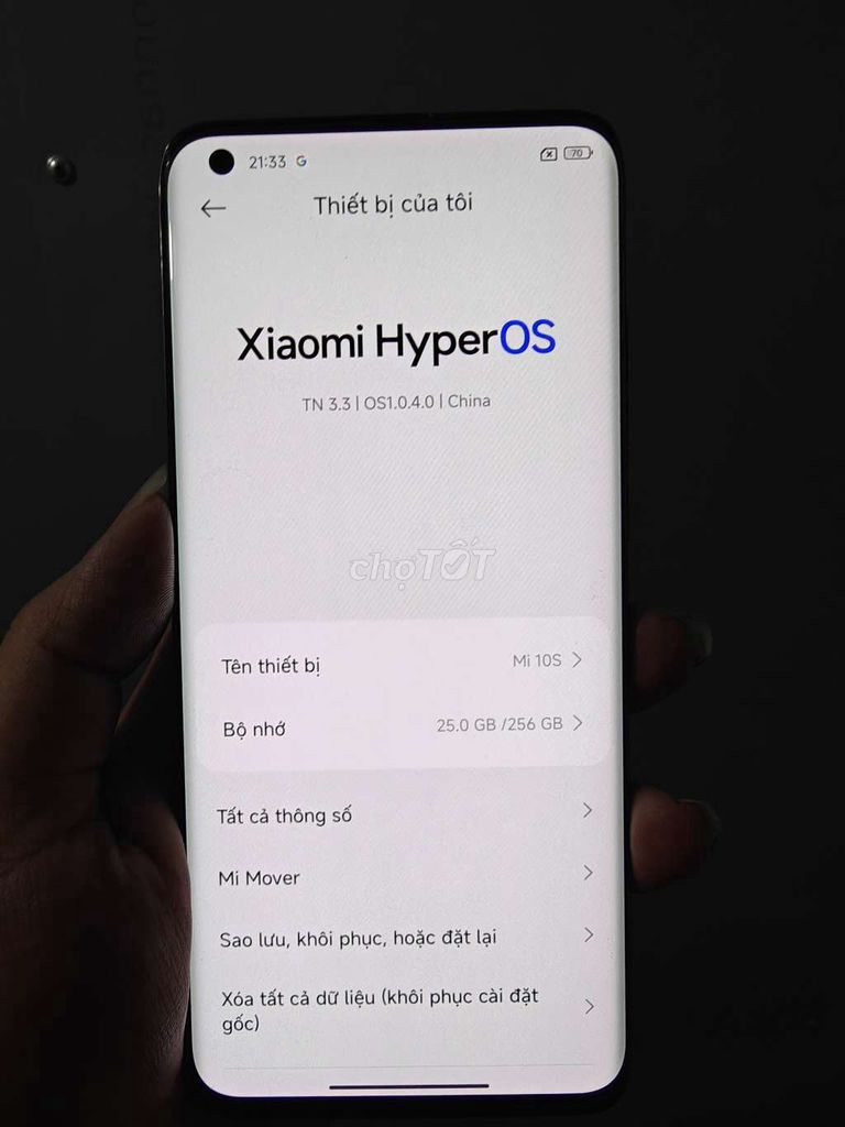 Xiaomi Mi 10S 256GB Đen. Mua bán Điện thoại tại Thành phố Biên Hòa Đồng Nai được đăng bởi Trần Sơn Hải hình 1