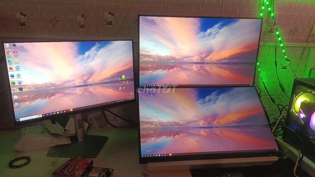 Cần bán bộ pc 3 màn dell 2k