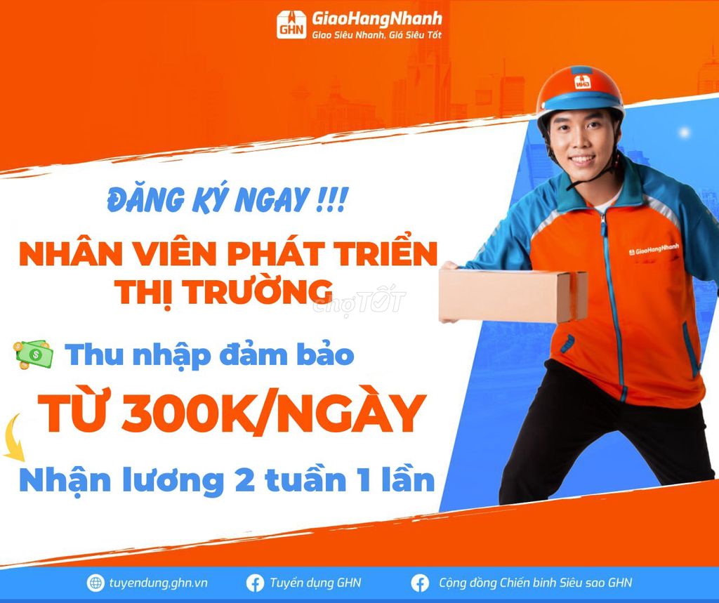 ĐỒNG XOÀI TUYỂN SHIPPER TUYẾN CỐ ĐỊNH