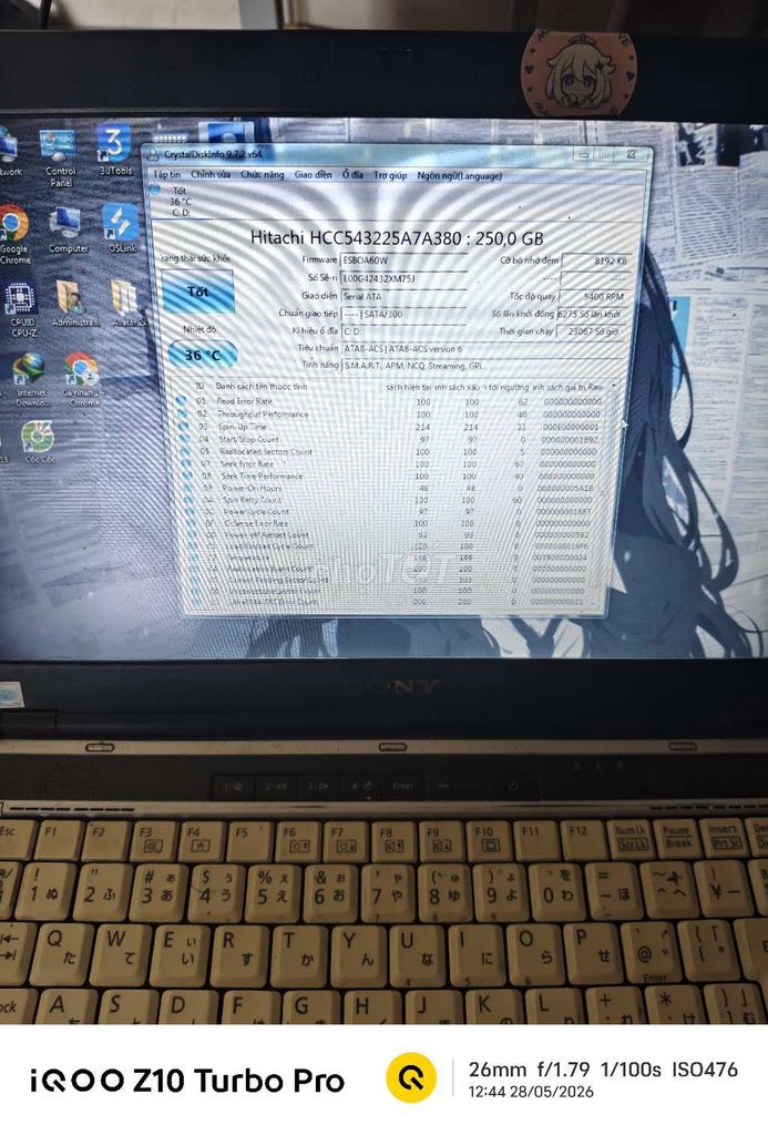Sony Vaio Core 2 Duo 4GB/250GB Đen. Mua bán Laptop tại Huyện Thanh Ba Phú Thọ được đăng bởi Đỗ Văn Hòa hình 1