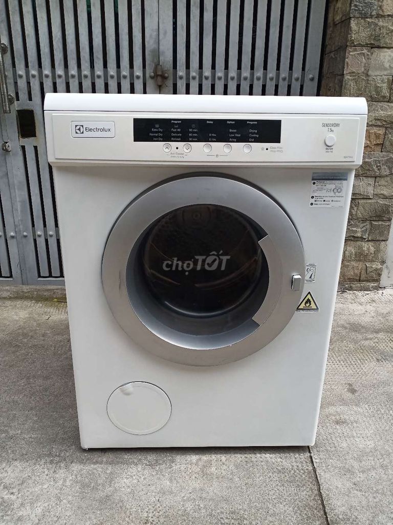 Sấy electrolux 7.5kg chạy êm ru có BH bao ship