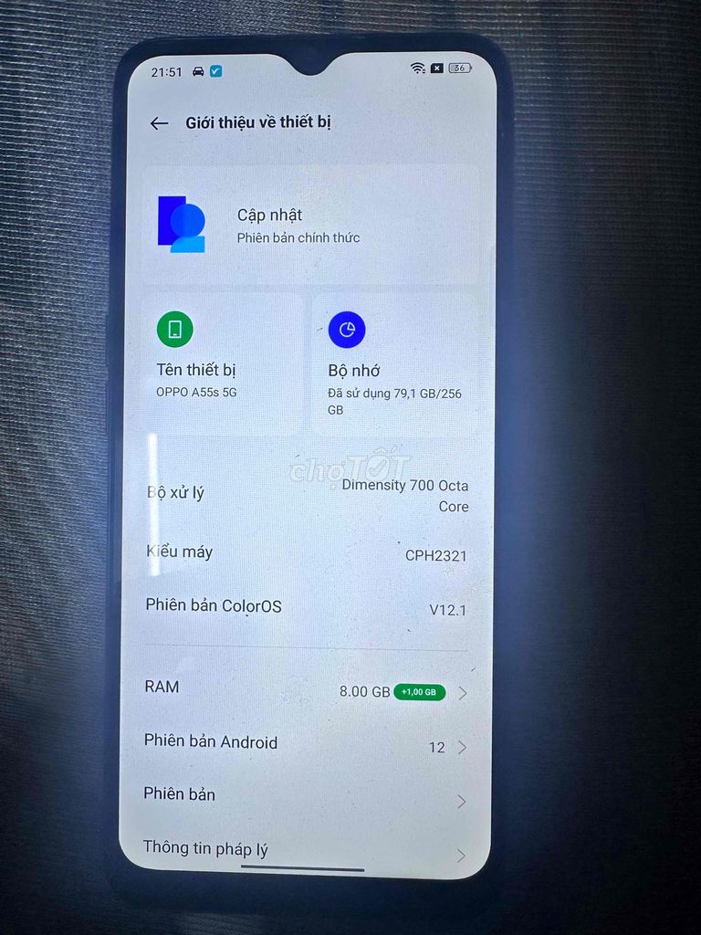 OPPO A53s 5G 256GB Đen. Mua bán Điện thoại tại Quận Thanh Khê Đà Nẵng được đăng bởi Khôi hình 1
