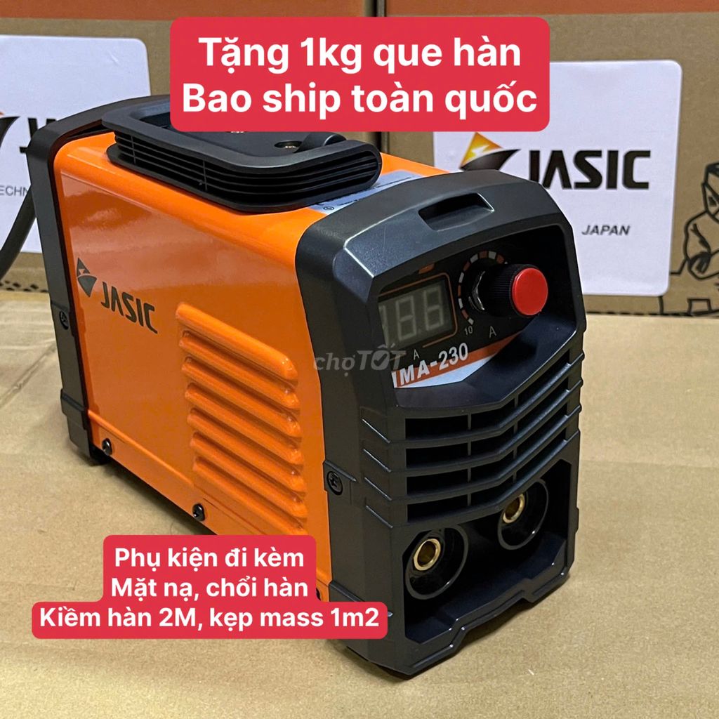 Máy hàn điện tử 200 jasic mini test 3ly2 bao ship