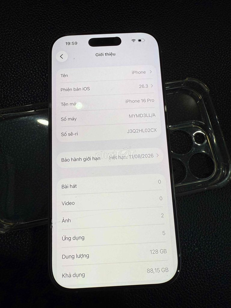 iPhone 16 Pro 128GB Bạc Bản Mỹ. Mua bán Điện thoại tại Huyện An Lão Hải Phòng được đăng bởi Dương hình 1