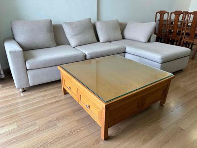 thanh lý sofa nỉ bàn gỗ thịt. Mua bán Bàn ghế tại Quận Hoàng Mai Hà Nội được đăng bởi Bách Hợp