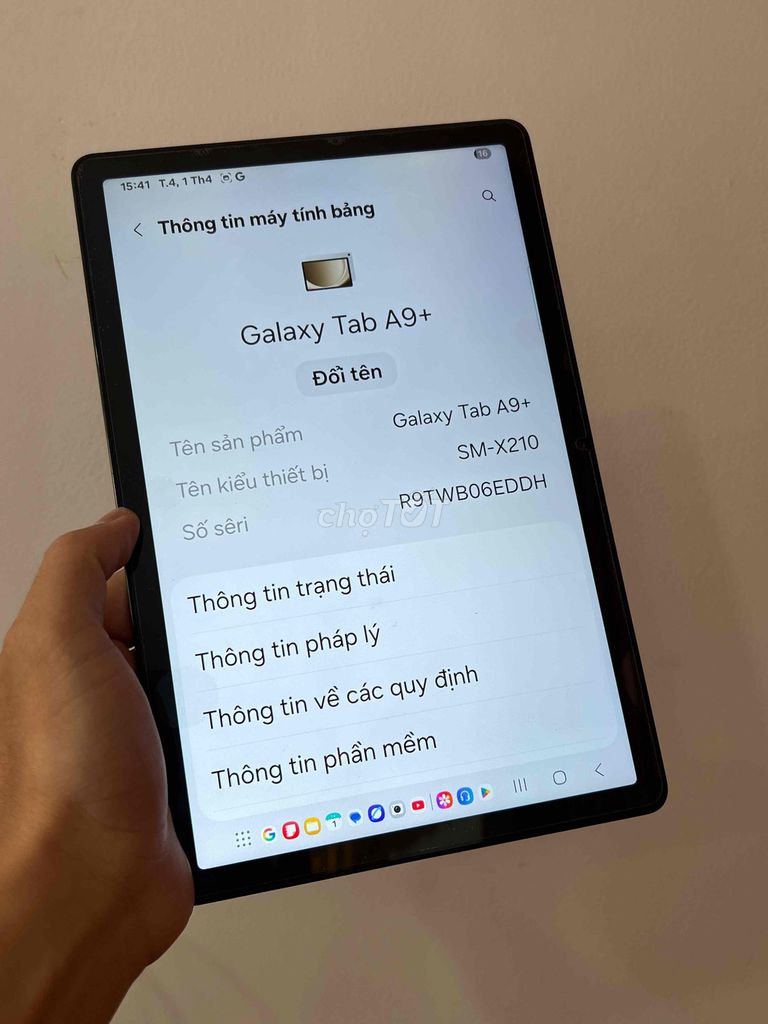 Samsung Galaxy Tab A9+ 64GB Bạc. Mua bán Máy tính bảng tại Quận 12 Tp Hồ Chí Minh được đăng bởi Anh K hình 1