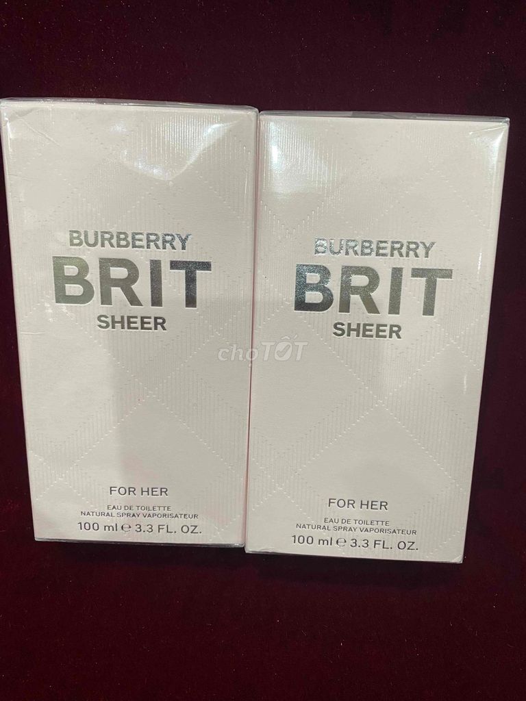 Nước hoa Burberry Brit Sheer Nữ 100ml. Mua bán Nước hoa tại Quận Gò Vấp Tp Hồ Chí Minh được đăng bởi Muoi Tran hình 1