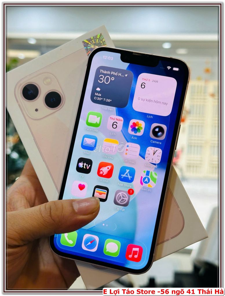 E pass iPhone 13 128GB VN/A FULLBOX. Mua bán Điện thoại tại Quận Đống Đa Hà Nội được đăng bởi Nguyễn Tiến Lợi hình 1
