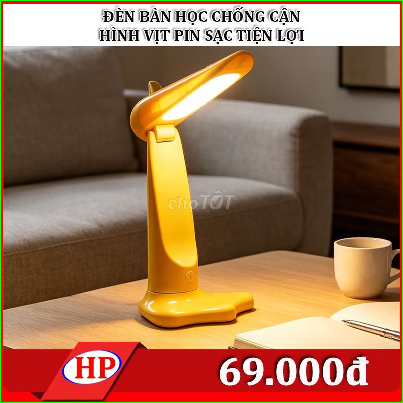 Đèn bàn học Vàng Chống cận Pin sạc Hình vịt. Mua bán Đèn tại Quận Ninh Kiều Cần Thơ được đăng bởi PHƯỚC HIỆP hình 1
