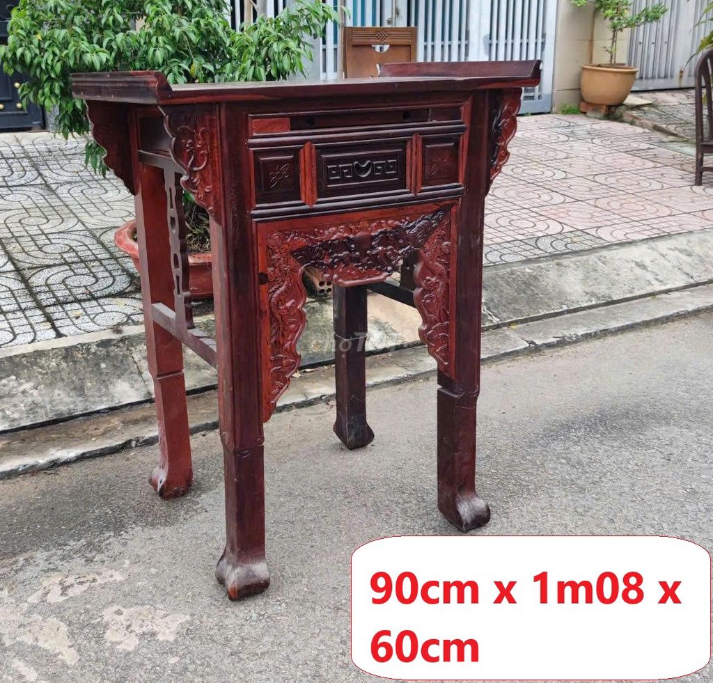 Bàn thờ gỗ tự nhiên,bàn thờ Gia tiên gỗ Muồng. Mua bán Nội thất, đồ gia dụng khác tại Quận Bình Thạnh Tp Hồ Chí Minh được đăng bởi Kho Đồ cũ Phú Nhàn hình 1