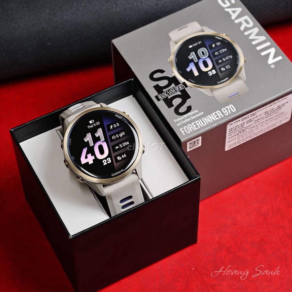 Garmin Forerunner 970 Xám Tím 47mm Chính Hãng 1/28. Mua bán Thiết bị đeo thông minh tại Quận 11 Tp Hồ Chí Minh được đăng bởi HOÀNG SANH hình 1