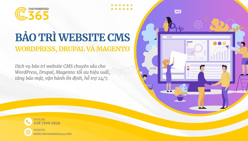Bảo trì website WordPress. Dịch vụ tại Quận 12 Tp Hồ Chí Minh được đăng bởi 365 Chuyendoiso hình 1