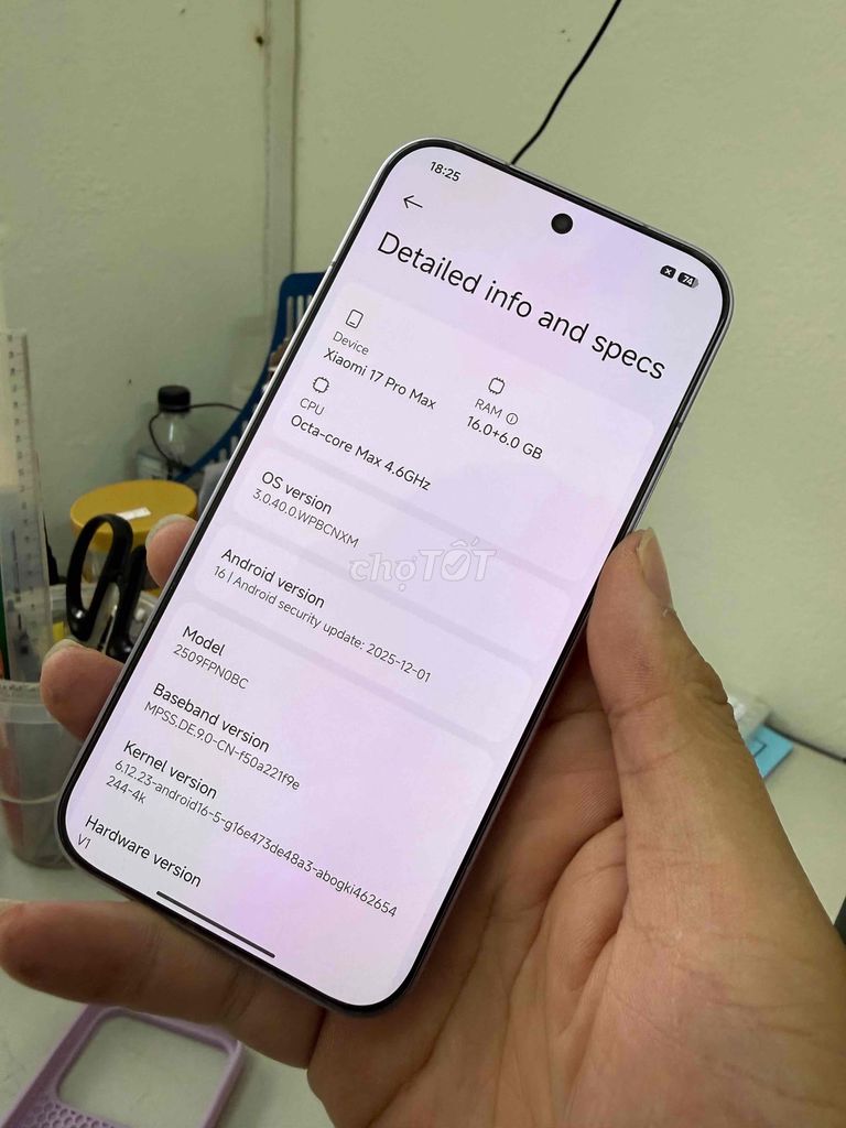 Xiaomi 17 Pro Max 512GB Tím. Mua bán Điện thoại tại Quận Kiến An Hải Phòng được đăng bởi Mờ Rờ Khánh hình 1