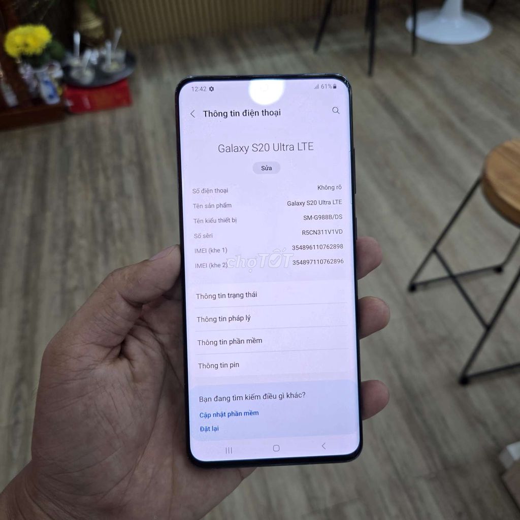 Samsung S20 ultra 12/128 2sim VN