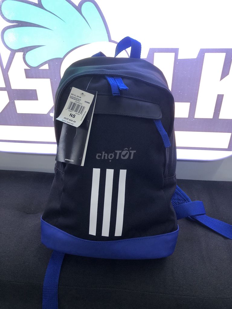 Balo mini Adidas 3 Stripes Blue 100% Chính Hãng