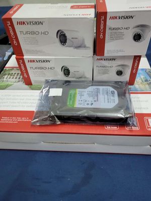 Sale trọn bộ 4 camera Hikvision 2mp full công lắp