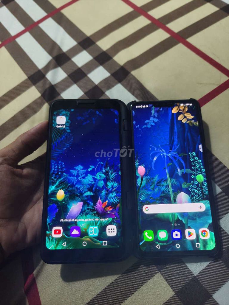 LG V50 Đen kèm màn phụ zin đẹp có gl. Mua bán Điện thoại tại Quận 12 Tp Hồ Chí Minh được đăng bởi Thành Tâm  hình 1