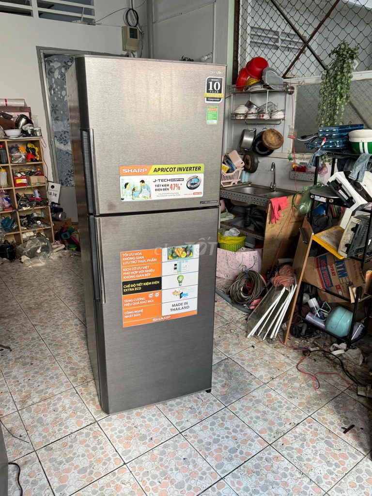 Tủ lạnh Sharp 314L Inverter Xám. Mua bán Tủ lạnh tại Thành phố Thủ Đức Tp Hồ Chí Minh được đăng bởi Điện máy Kelvin Phan hình 1