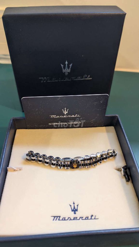 Lắc tay Maserati Bạc Đen. Mua bán Phụ kiện thời trang khác tại Quận 11 Tp Hồ Chí Minh được đăng bởi TD hình 1