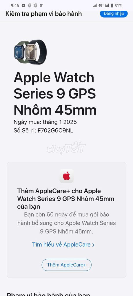 Apple watch se 2024 new 100%