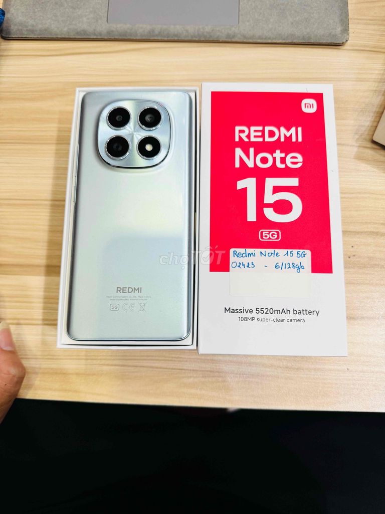 Redmi Note 15 5G 128GB Xanh Fullbox BH 24/02/2028. Mua bán Điện thoại tại Quận 10 Tp Hồ Chí Minh được đăng bởi Phi Đăng Sơn Store hình 1