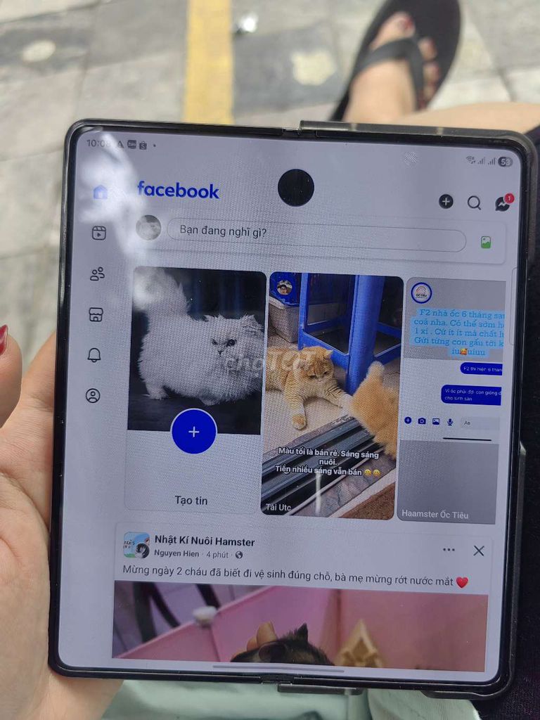 Samsung Z Fold 4 màn hình đốm. Mua bán Điện thoại tại Quận Hoàn Kiếm Hà Nội được đăng bởi Giang Kieu hình 1