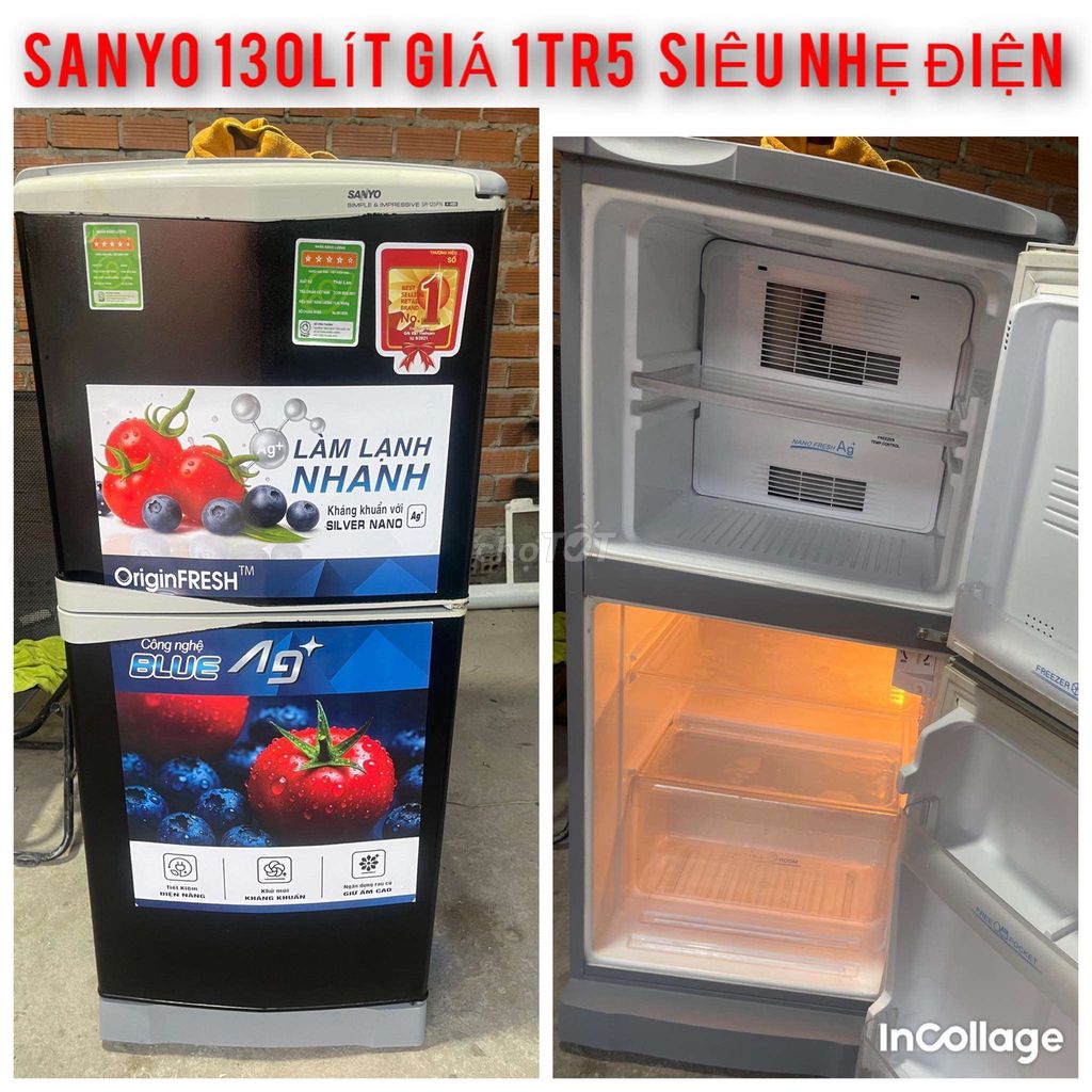 Tủ lạnh Sanyo 130 lít Đen. Mua bán Tủ lạnh tại Thành phố Thủ Đức Tp Hồ Chí Minh được đăng bởi Quốc hình 1