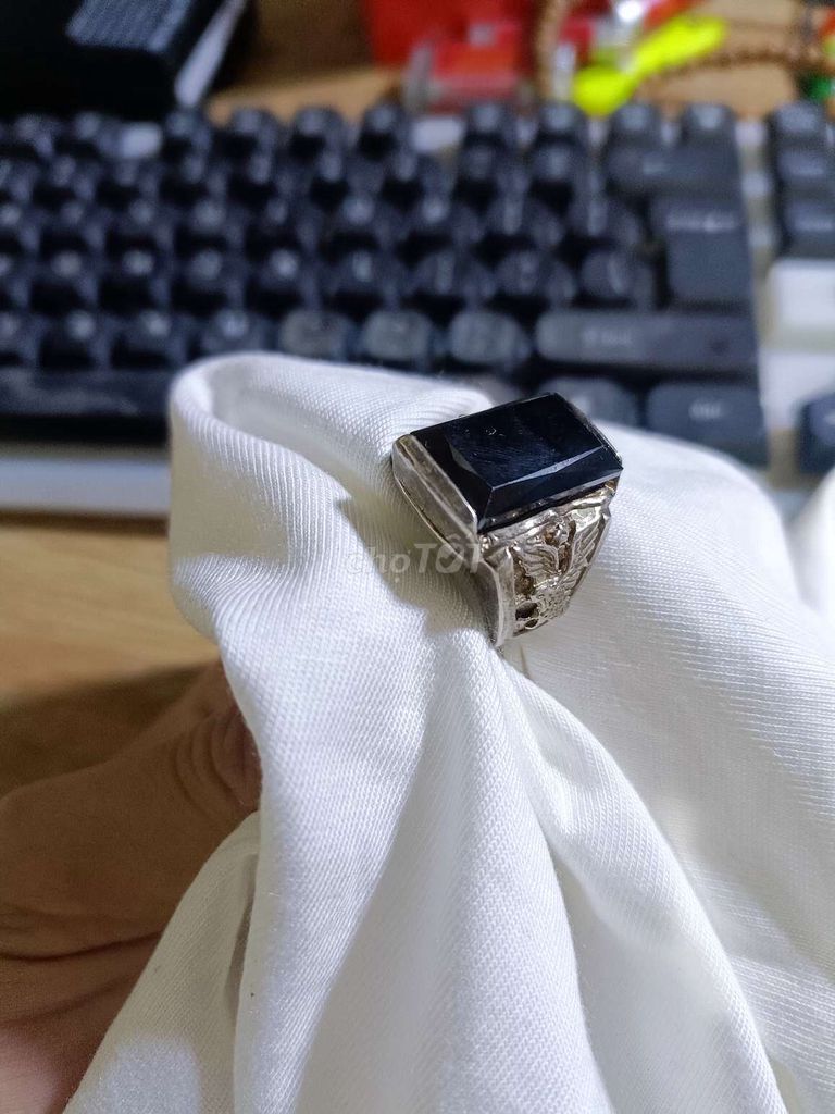 Nhẫn Nam Bạc HMJ Đen. Mua bán Phụ kiện thời trang khác tại Quận Hồng Bàng Hải Phòng được đăng bởi Pham duong hình 1
