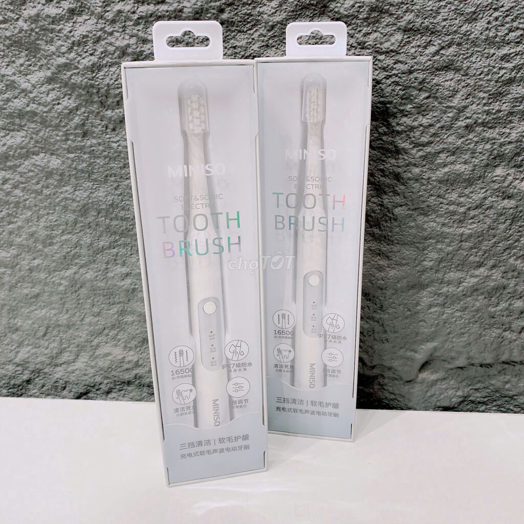 Bàn chải điện chính hãng MINISO chống nước IPX7. Mua bán Nội thất, đồ gia dụng khác tại Thành phố Nha Trang Khánh Hòa được đăng bởi Duck hình 1