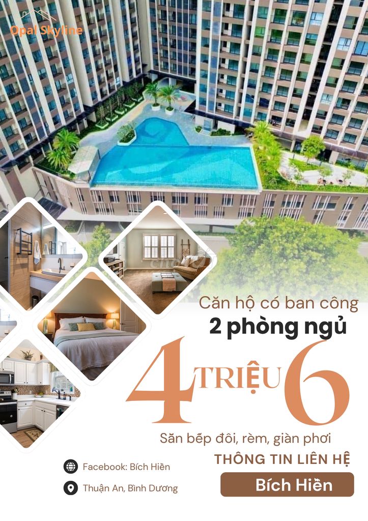 cho thuê 2PN - 4tr6 cọc 1 tháng, ở ngay