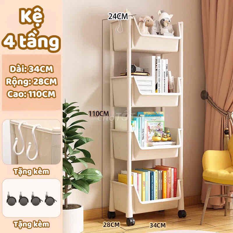 kệ sách kệ đa năng 4  tầng tiện lợi. Mua bán Tủ, kệ gia đình tại Quận Bắc Từ Liêm Hà Nội được đăng bởi taphoaxinh hình 1