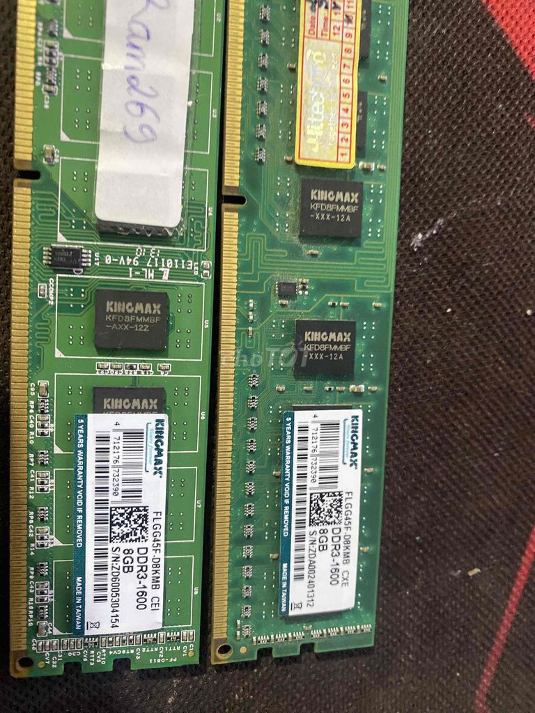 RAM Kingmax 8GB DDR3. Mua bán Linh kiện (RAM, Card...) tại Thành phố Trà Vinh Trà Vinh được đăng bởi Tủn hình 1