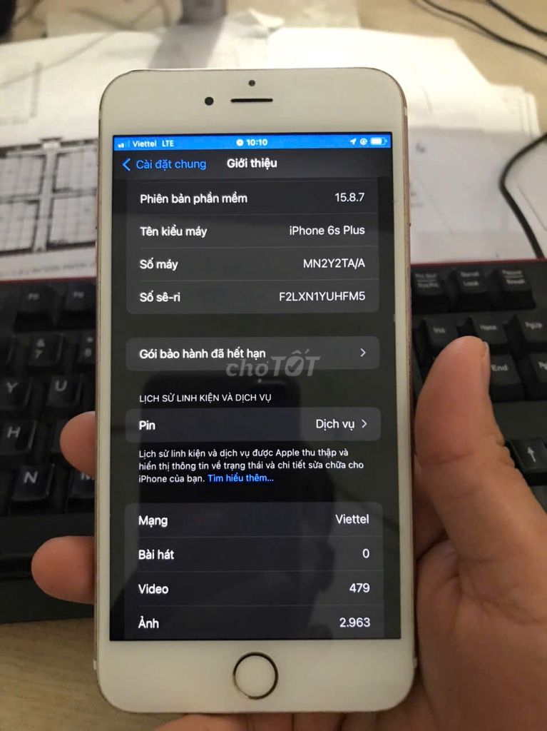 6splus 32g lỗi wifi còn lại full cn vân tay còn. Mua bán Điện thoại tại Quận Hoàng Mai Hà Nội được đăng bởi Nguyễn Trung hình 1