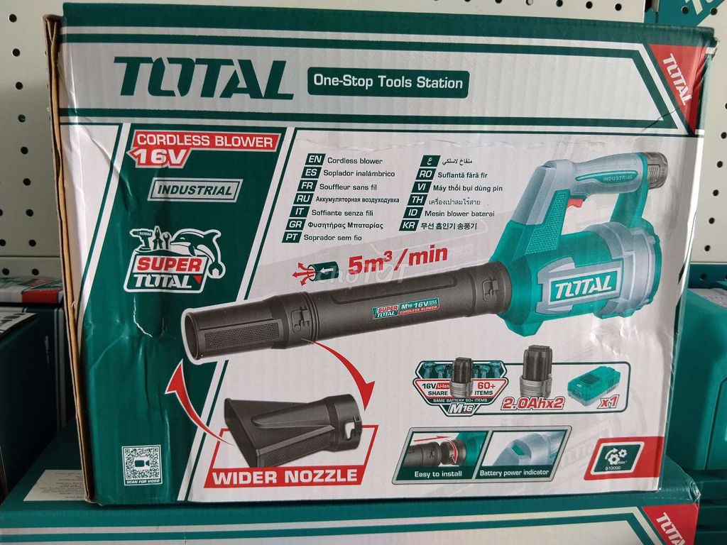 Máy thổi bụi Total 16V không dây Xám, xanh ngọc. Mua bán Đồ chuyên dụng, Giống nuôi trồng tại Quận Ô Môn Cần Thơ được đăng bởi Duy Nguyễn Ô Môn hình 1