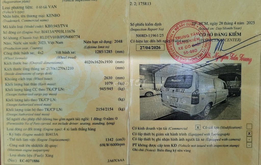 Tải Van giá rẻ. Mua bán Xe tải, xe ben tại Thành phố Thuận An Bình Dương được đăng bởi Ô Tô Vạn Phúc hình 9