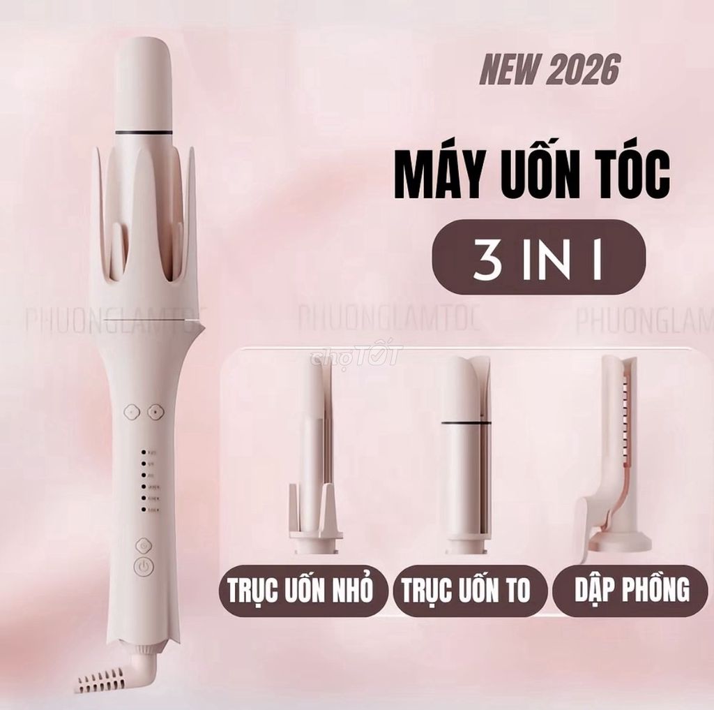 Máy uốn tóc tự động 3IN1 Hồng. Mua bán Phụ kiện thời trang khác tại Quận 11 Tp Hồ Chí Minh được đăng bởi Nguyễn Triệu An hình 1