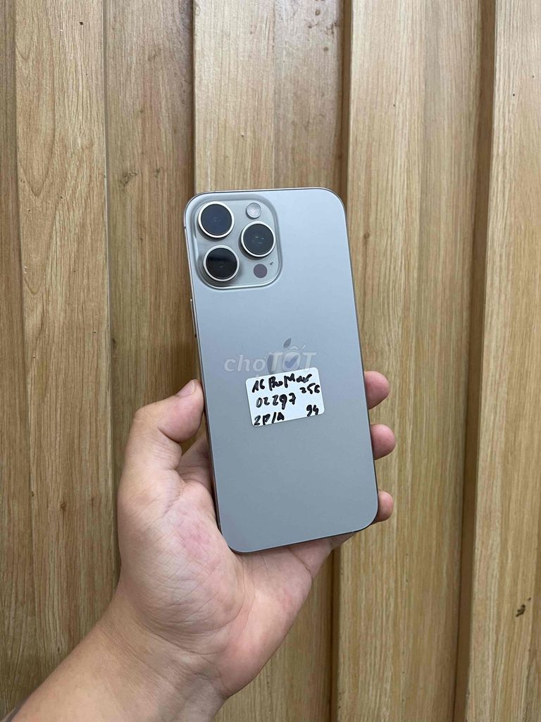 Apple iPhone 16 Pro Max 256GB Xám. Mua bán Điện thoại tại Quận Đống Đa Hà Nội được đăng bởi HaNoiMobile HT  hình 1