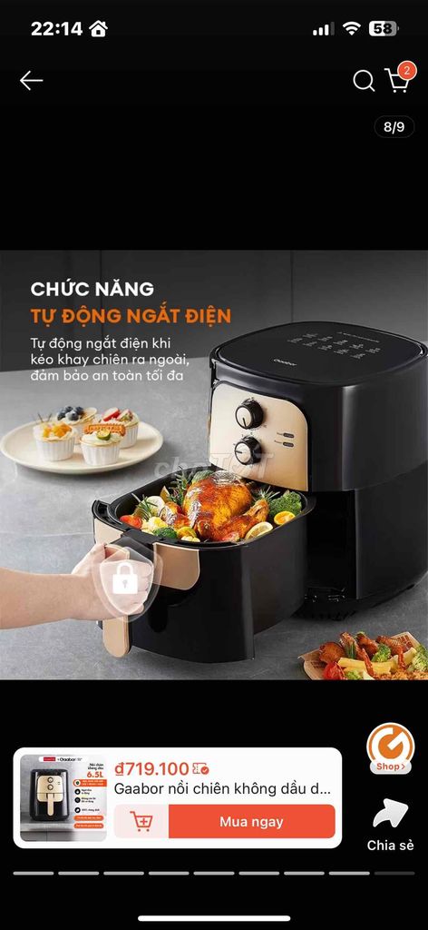 pass nồi chiên k dầu