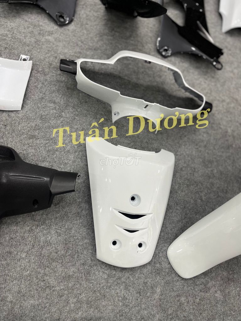 Dàn Áo Wave Nhỏ - Wave ZX Cao Cấp Màu Trắng. Mua bán Phụ tùng xe tại Quận Hà Đông Hà Nội được đăng bởi Phụ Tùng Xe Tuấn Dương hình 2