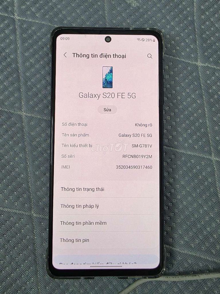 Samsung Galaxy S20 FE 5G 128GB Đen Mỹ. Mua bán Điện thoại tại Quận Cầu Giấy Hà Nội được đăng bởi Tiên hình 1