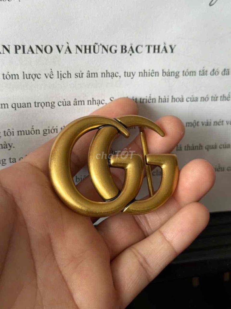 Mặt dây lưng Gucci Đồng thau 35mm H, lv inox 316. Mua bán Phụ kiện thời trang khác tại Quận Cầu Giấy Hà Nội được đăng bởi Lê Hùng Phong hình 1