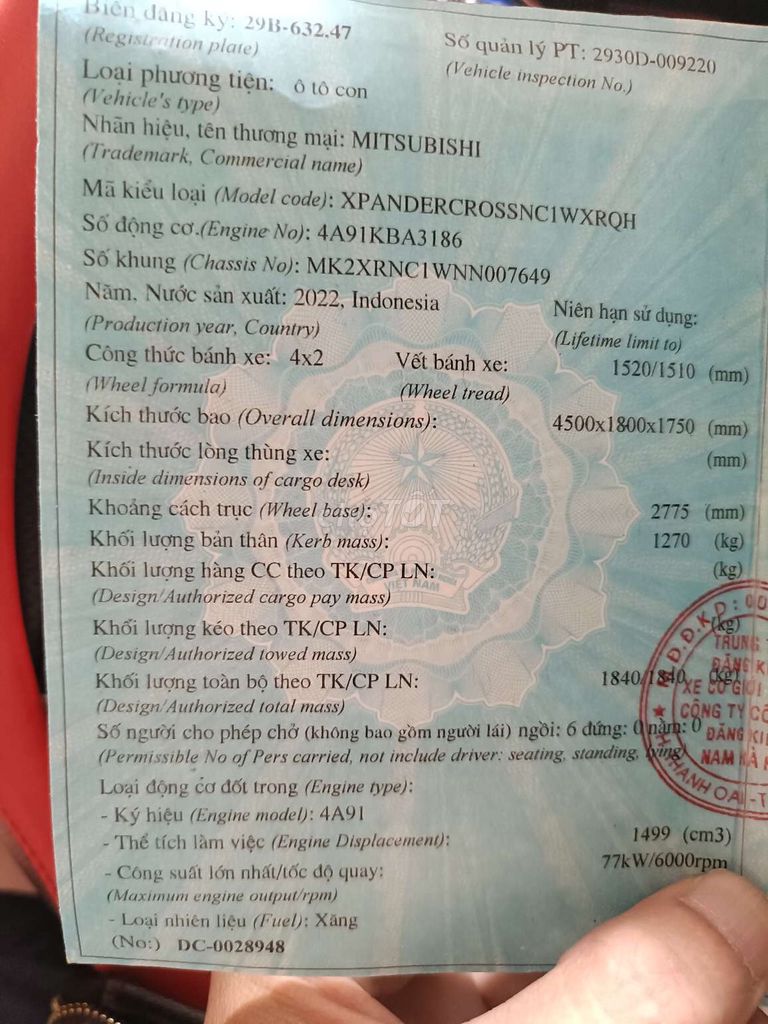 992 2022 Cross - 3800 km. Mua bán Ô tô tại Quận Hà Đông Hà Nội được đăng bởi Nguyễn thiên thuận hình 6