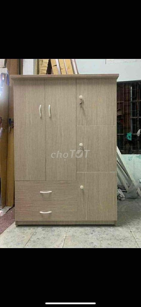 Tủ quần áo gỗ Vàng nhạt 1m x 1m4 Mới. Mua bán Tủ, kệ gia đình tại Quận Cẩm Lệ Đà Nẵng được đăng bởi ANH THI hình 1