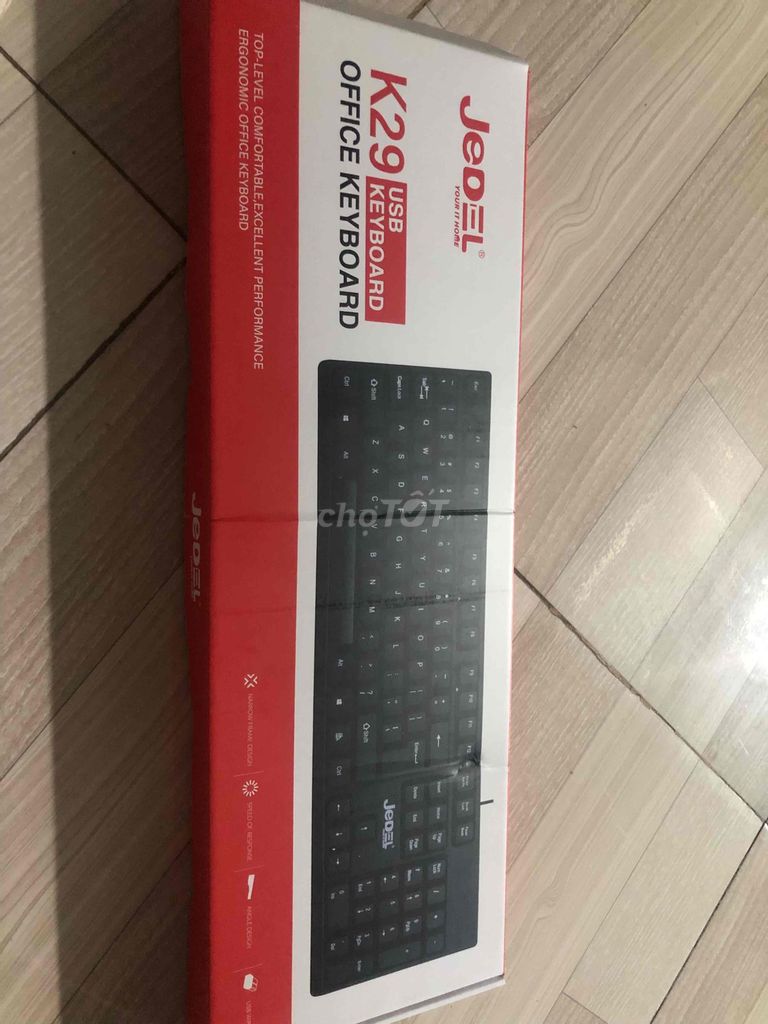Bàn phím USB JEDEL K29 Đen Có dây. Mua bán Phụ kiện (Màn hình, Chuột...) tại Huyện Tân Biên Tây Ninh được đăng bởi Nguyễn HoàngHuy hình 1