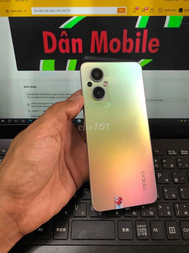 OPPO RENO 7z 8GB.128GB PIN 4310 SNAP 695G MÁY ĐẸP. Mua bán Điện thoại tại Quận Bình Thạnh Tp Hồ Chí Minh được đăng bởi Dân Mobile hình 1