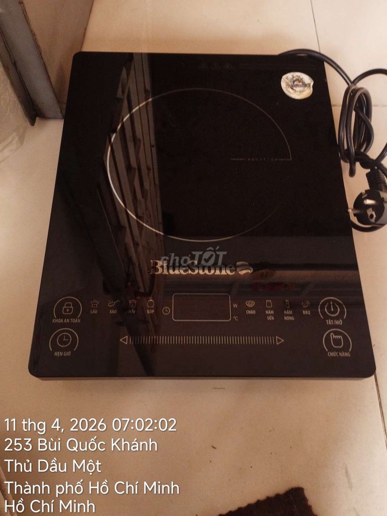 Bếp từ BlueStone Đen. Mua bán Bếp, lò, đồ điện nhà bếp tại Thành phố Thủ Dầu Một Bình Dương được đăng bởi nguyenvete hình 1