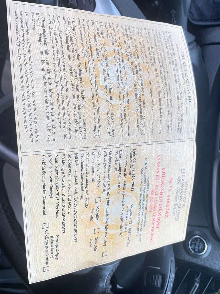 2015 1.5L Titanium AT - 200000 km. Mua bán Ô tô tại Thành phố Tam Kỳ Quảng Nam được đăng bởi Nguyển vĩnh tuấn hình 3