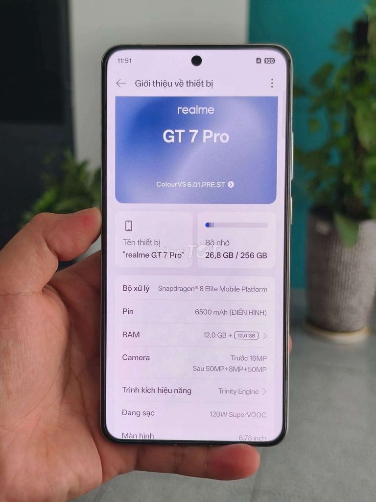 Realme GT 7 Pro 256GB Xám. Mua bán Điện thoại tại Quận Phú Nhuận Tp Hồ Chí Minh được đăng bởi LQS hình 1
