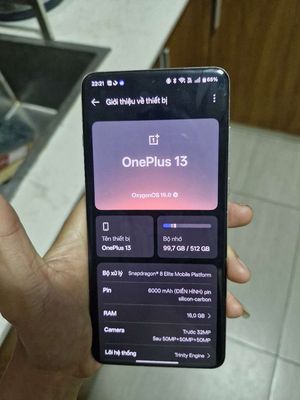Oneplus 13 bản quốc tế gốc 16/512. Mua bán Điện thoại tại Quận 6 Tp Hồ Chí Minh được đăng bởi Hieu